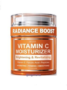 Arvesa Vitamin C Moisturizer with Ferulic Acid & Peptides - Evens Skin Tone